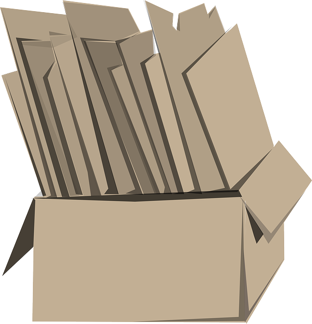 cardboard boxes