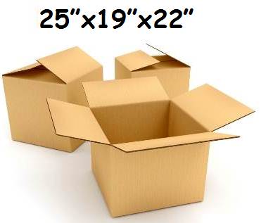 5 x X-Large S/W Cardboard Packing Moving Boxes 25"x19"x22"