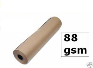 1150mm x 225m x 4 Brown Pure Kraft Paper Rolls 88gsm