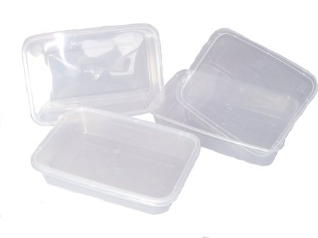 10 X Plastic 500ml Microwave Food Takeway Containers 10 X Plastic 500ml Microwave Food Takeway Containers