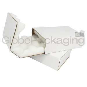 50 x MEDIUM STRONG SHELL AND SLIDE THICK FOAM LINED BOXES 279x181x51mm 11x7x2"