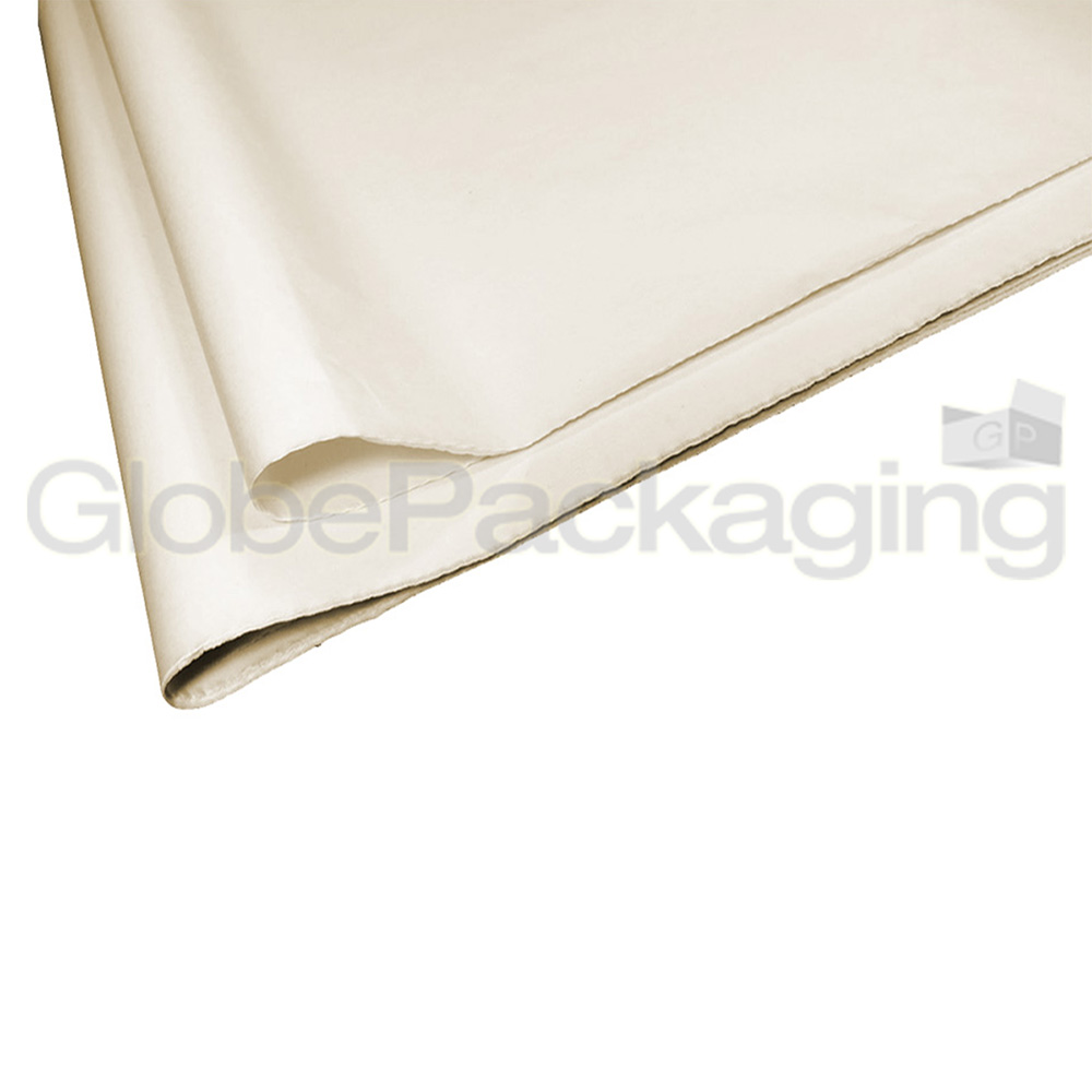 100 SHEETS OF IVORY COLOURED ACID FREE TISSUE PAPER 500mm x 750mm