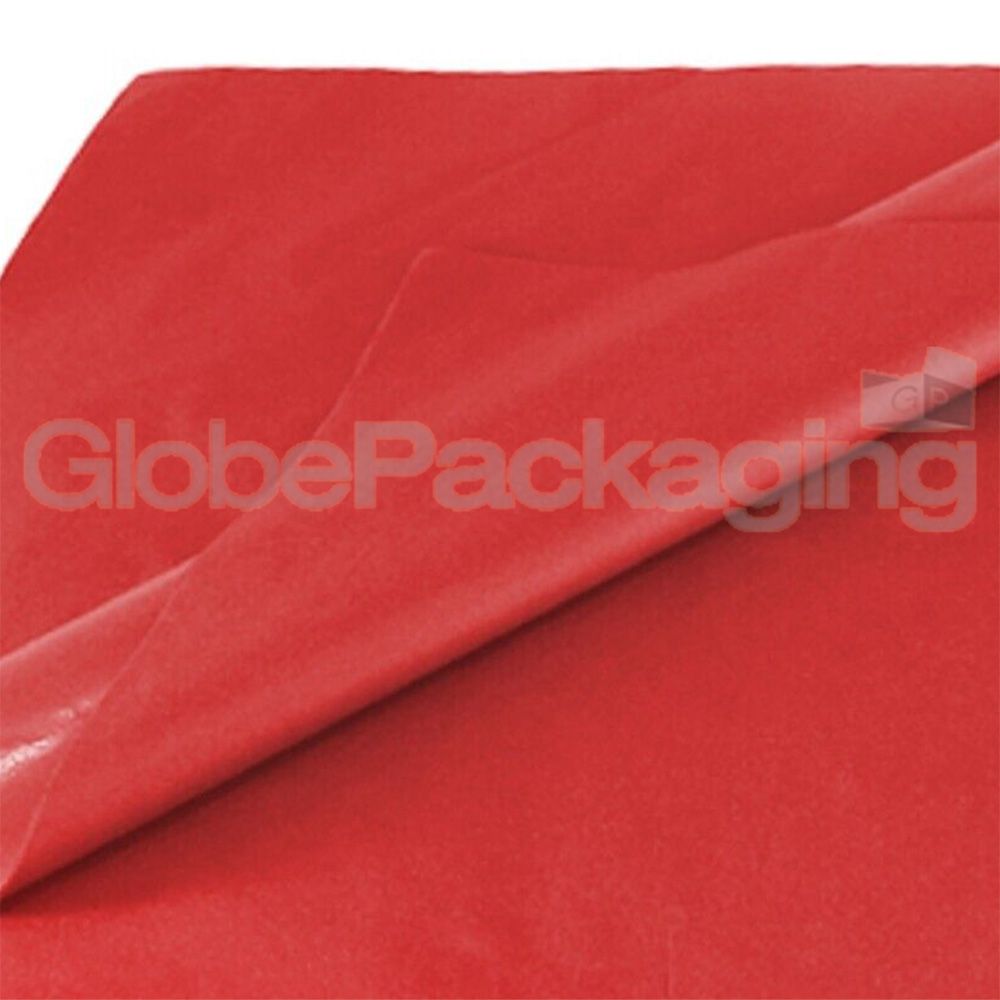 50 SHEETS OF RED COLOURED ACID FREE TISSUE PAPER 500mm x 750mm