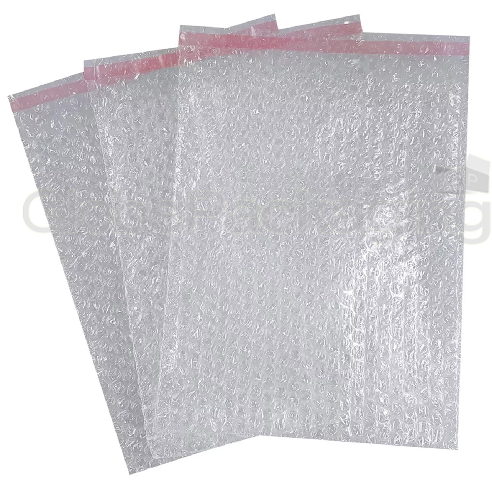 100 x BP4 STRONG PLAIN CLEAR PEEL & SEAL BUBBLE POUCHES BAGS 230x285mm (9x11