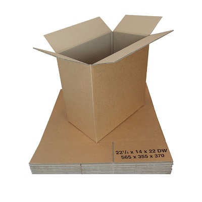 100 X-LARGE D/W CARDBOARD SHIPPING MAILING BOXES 22x14x22" DOUBLE WALL *FAST* 