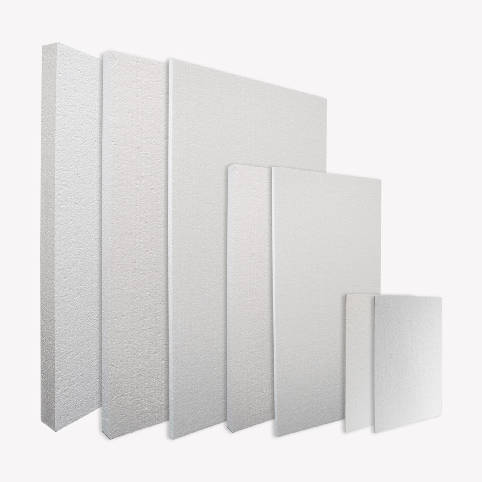 Polystyrene Sheets of various sizes.