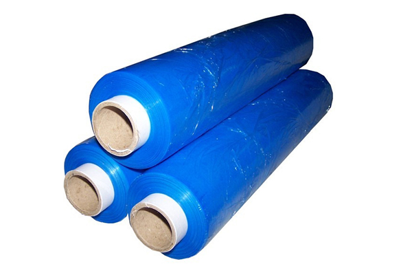 Blue Standard Core Pallet Stretch Shrink Wrap.