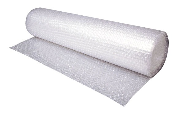  Plain roll of bubble wrap