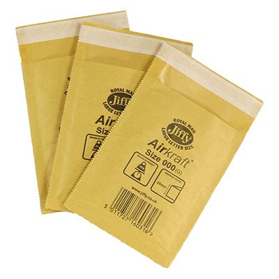 Three Jiffy Airkraft Bubble Envelopes