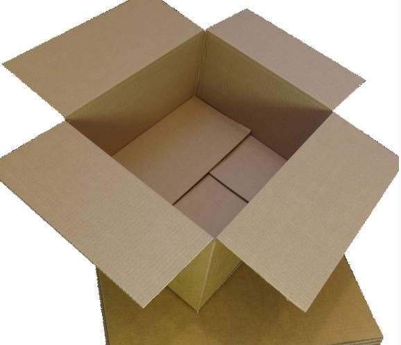 17 x 14 x 6 inch single-wall cardboard box on a plain white background.
